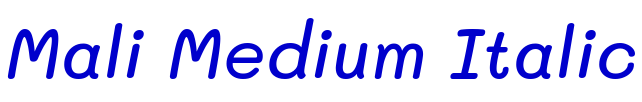 Mali Medium Italic フォント